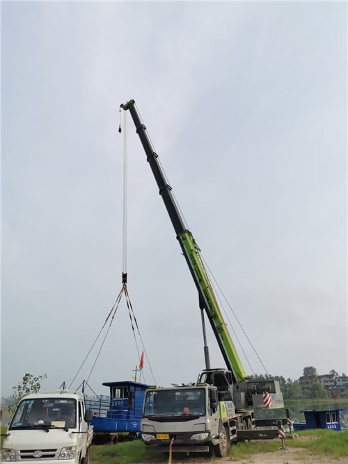 霞山区桥梁建设吊装案例